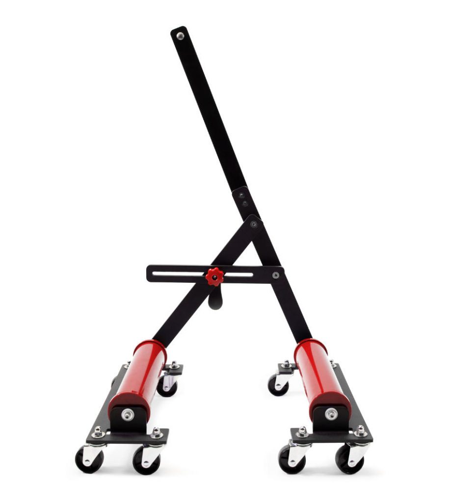 Red DIY Tire Jack and Trolley Jack and Jill of All Tires
